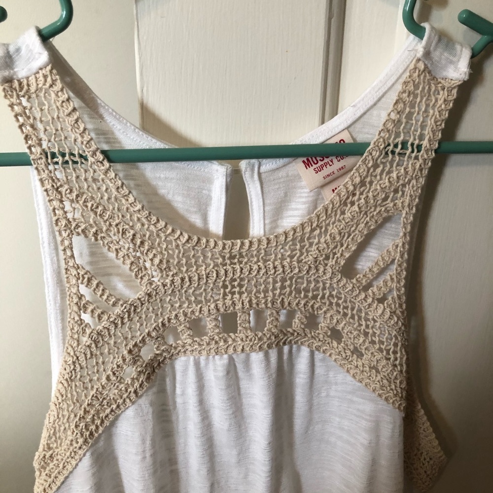 Crocheted tank top